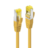 10m RJ45 S/FTP LSZH Network Cable, Yellow Cat.6A Plug, Cat.7 raw cable