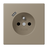 Socket Frz/Belg with USB charger LC32141 LC1520F-18C242