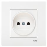 Karre-Meridian White (Quick Connection) Socket + Button/Cover