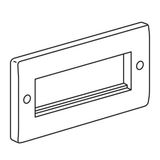 Euro modules front plate Synergy - 2 gang - 86 x 146 mm - white