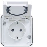 CUBYKO WALL SOCKET IP55 WHITE