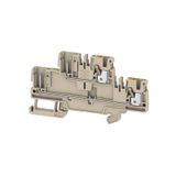 Multi-tier modular terminal, PUSH IN, 2.5 mm², 800 V, 24 A, Number of 