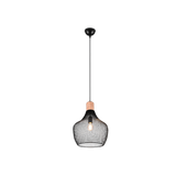 Valeria pendant 35 cm E27 matt black