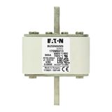 Fuse-link, high speed, 900 A, AC 690 V, DIN 3, 76 x 76 x 109 mm, aR, DIN, IEC, single indicator