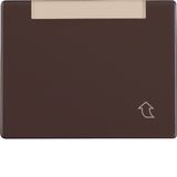 Hinged cover, flat, lab. field, arsys, brown glossy