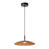 Lucide MENGA - Hanglamp - Ø 40 cm - LED Dimb. - 1x12W 2700K - Amber