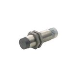 Proximity switch, E57 Premium+ Series, 1 N/O, 2-wire, 20 - 250 V AC, M18 x 1 mm, Sn= 8 mm, Non-flush, Stainless steel, Plug-in connection M12 x 1