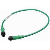 SmartWire-DT round cable IP67, 0.6 meters, 5-pole, Prefabricated with M12 plug and M12 socket