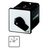 Step switches, T5B, 63 A, flush mounting, 2 contact unit(s), Contacts: 3, 45 °, maintained, With 0 (Off) position, 0-3, Design number 171
