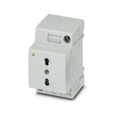 Socket outlet for distribution board Phoenix Contact EO-L/UT/SH/LED 250V 6A AC