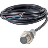 Proximity switch, E57P Performance Short Body Serie, 1 NC, 3-wire, 10 – 48 V DC, M12 x 1 mm, Sn= 2 mm, Flush, PNP, Stainless steel, 2 m connection cab