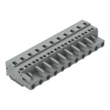 1-conductor female connector CAGE CLAMP® 2.5 mm² gray