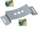 Fixing spring for DIN rail (10 pieces), 20mm wide with screw