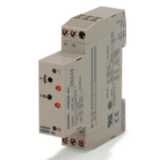 Timer, DIN rail mounting, 17.5 mm, 24-230 VAC/24-48 VDC, on-delay, 0.1