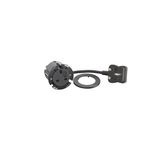 Incara Disq 60 equipped with 1 BS socket and a 2m cord with BS1363 plug - black