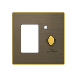 8534 OE Cover plate for circuit breaker & RCD - Antique Gold for Switch/push button Central cover plate Gold - Sky Niessen