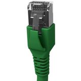 Patchcord RJ45 shielded Cat.6a 10GB, LS0H, green,   5.0m