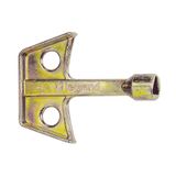 Key for rebate lock - 11 mm male triangle - metal