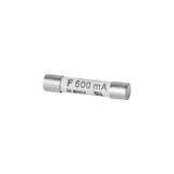 Miniature fuse, quick-acting, 0.5 A, G-Si. 6.3 x 32