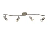 CARO-LED Spot Bow 4xGU10/5W Satin Nickel