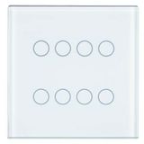 UP 213/11 - KNX Touch sensor cover, quadruple, white