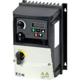 Variable frequency drive, 230 V AC, 1-phase, 7 A, 1.5 kW, IP66/NEMA 4X, Radio interference suppression filter, 7-digital display assembly, Local contr
