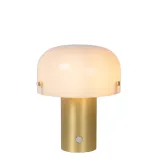 Lucide TIMON - Table lamp - 1xE14 - 3 StepDim - Matt Gold / Brass