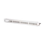 Modul 19 inch module frame 1RU 24 port stainless steel unequipped