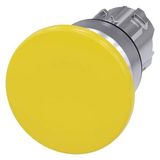 Mushroom pushbutton, 22 mm, round, metal, shiny, yellow, 40 mm,...3SU1050-1BD30-0AA0-Z Y13