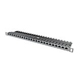 preLink/fixLink Panel (empty) 19" 0.5U 24xRJ45, Stainless