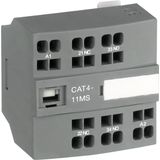 CAT4-11MS Auxiliary Contact / Coil Terminal Block