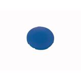 Button plate, flat blue, blank