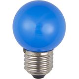 LED E27 Ball G45x68 230V 1W 320° AC Blue Non-Dim
