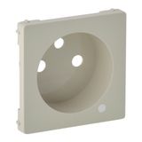 Cover plate Valena Life - 2P+E socket - French std - with indicator - ivory
