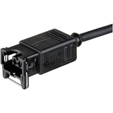 Valve plug MJC 0° with cable LED+VDR PVC 2x0.75 bk 1.5m