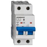 Miniature Circuit Breaker (MCB) AMPARO 10kA, D 16A, 2-pole