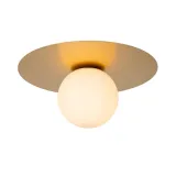 Lucide HAILEY - Ceiling light - Ø 35 cm - 1xG9 - Mat Goud / Messing