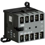 B7-40-00-F-84 Mini Contactor 110 ... 127 V AC - 4 NO - 0 NC - Flat-Pin Connections