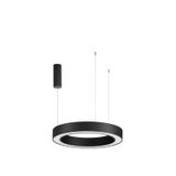 CCT Dimmable Sandy Black Aluminium   & Acrylic  LED 48 Watt 230 Volt   3268Lm 2700K - 4000K IP20  Remote Control Included  D: 60 H: 200 cm Adjustable Height