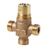 VXP45.10-0.63 - 3-port seat valve, external thread, PN16, DN10, kvs 0.63