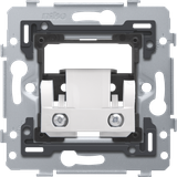 Blind plate with strain relief, screw fixing