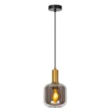 JOANET Pendant light-Smoke .-Ø16-1xE27-40W-Glass