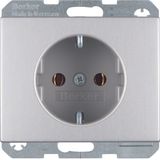 Schuko socket outlet with screw-in lift terminals K.5 aluminium anodis