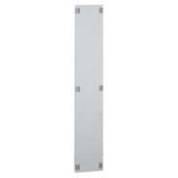 Solid metal faceplate XL³ 400 - for cable sleeves - h 1450