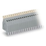 PCB terminal block push-button 0.5 mm² gray