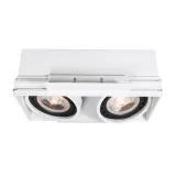 Lucide TRIMLESS - Recessed spotlight - 2xGU10 - White