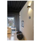 LOGS IN LED Wall luminaire,black/messing,