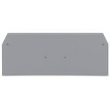 End and intermediate plate 2.5 mm thick gray