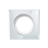 Glas cover for presence and motion detectors, square