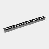 Lineal lighting system IP65 Cube Pro Linear Efficiency 1000mm Surface LED 67.6W LED warm-white 3000K Urban grey 6320lm